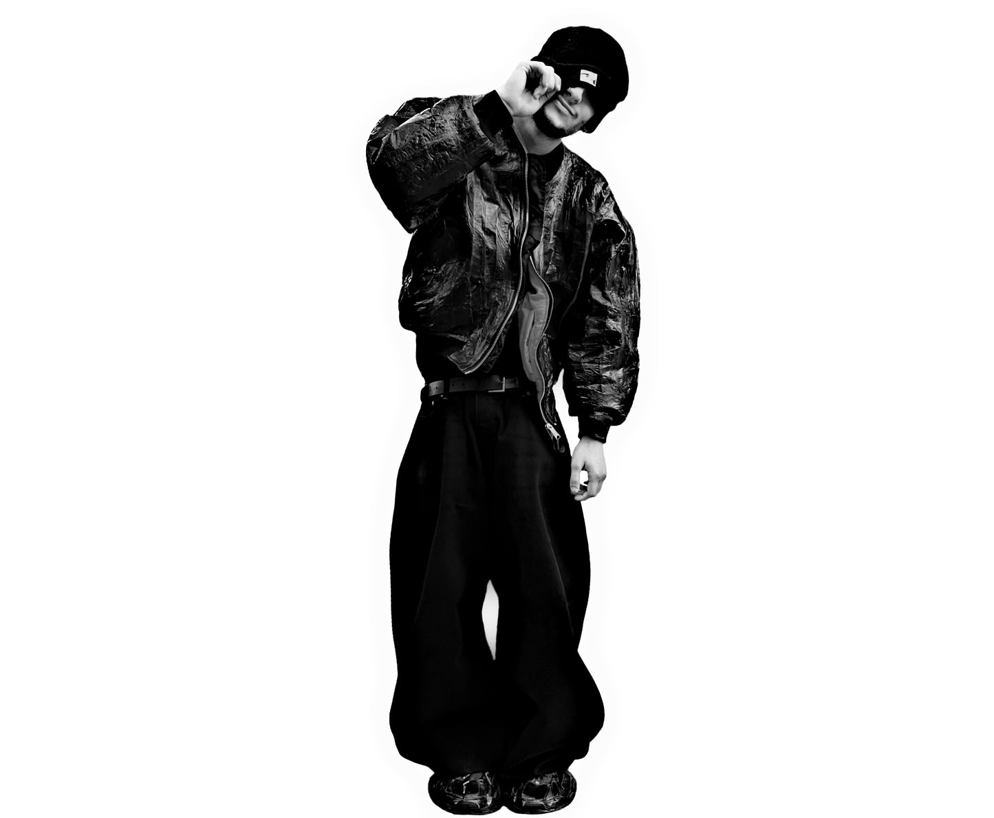 " Astro coat black bomber "