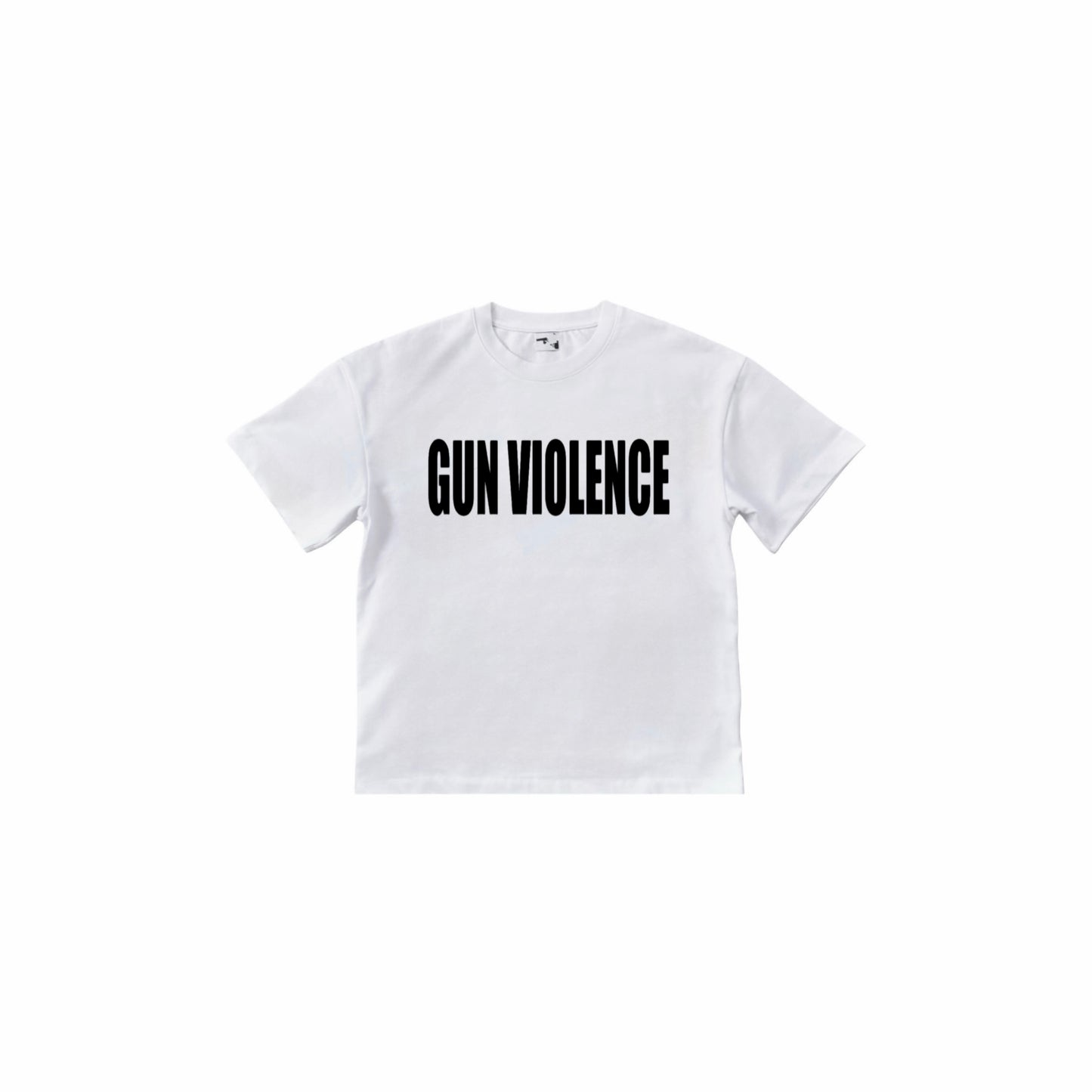 " GUN VIOLENCE white tee "