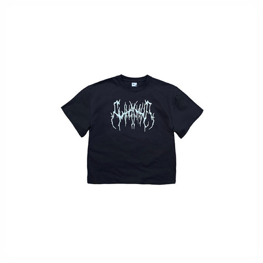 " Death letters black tee "