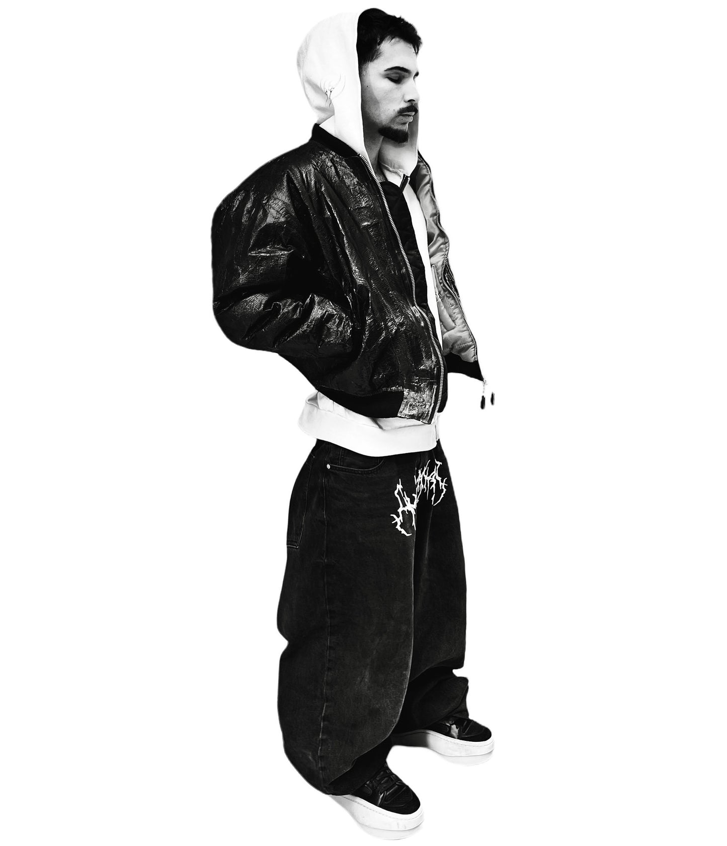 " Astro coat black bomber "