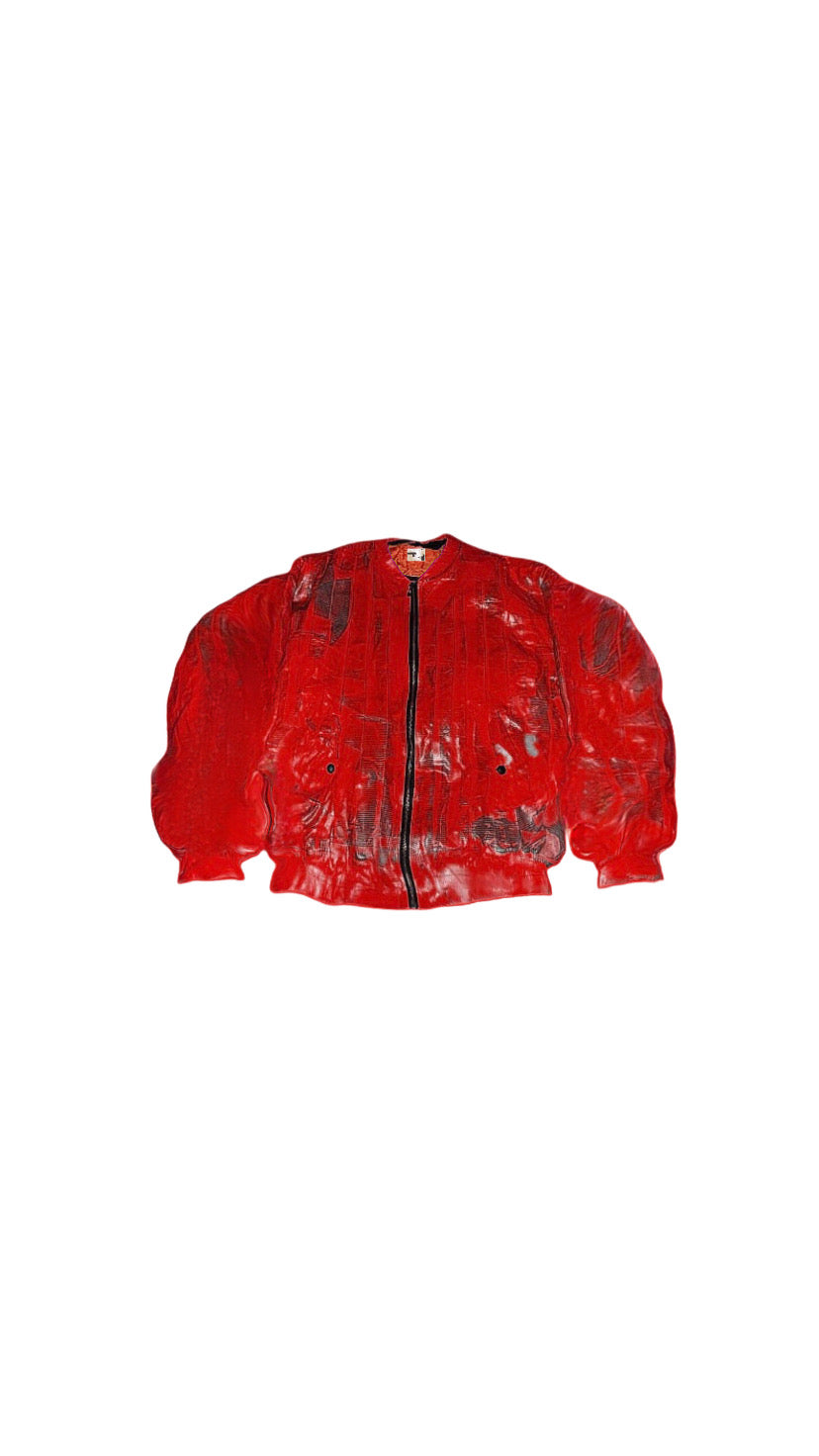 " Jenesequi astro coat red bomber "