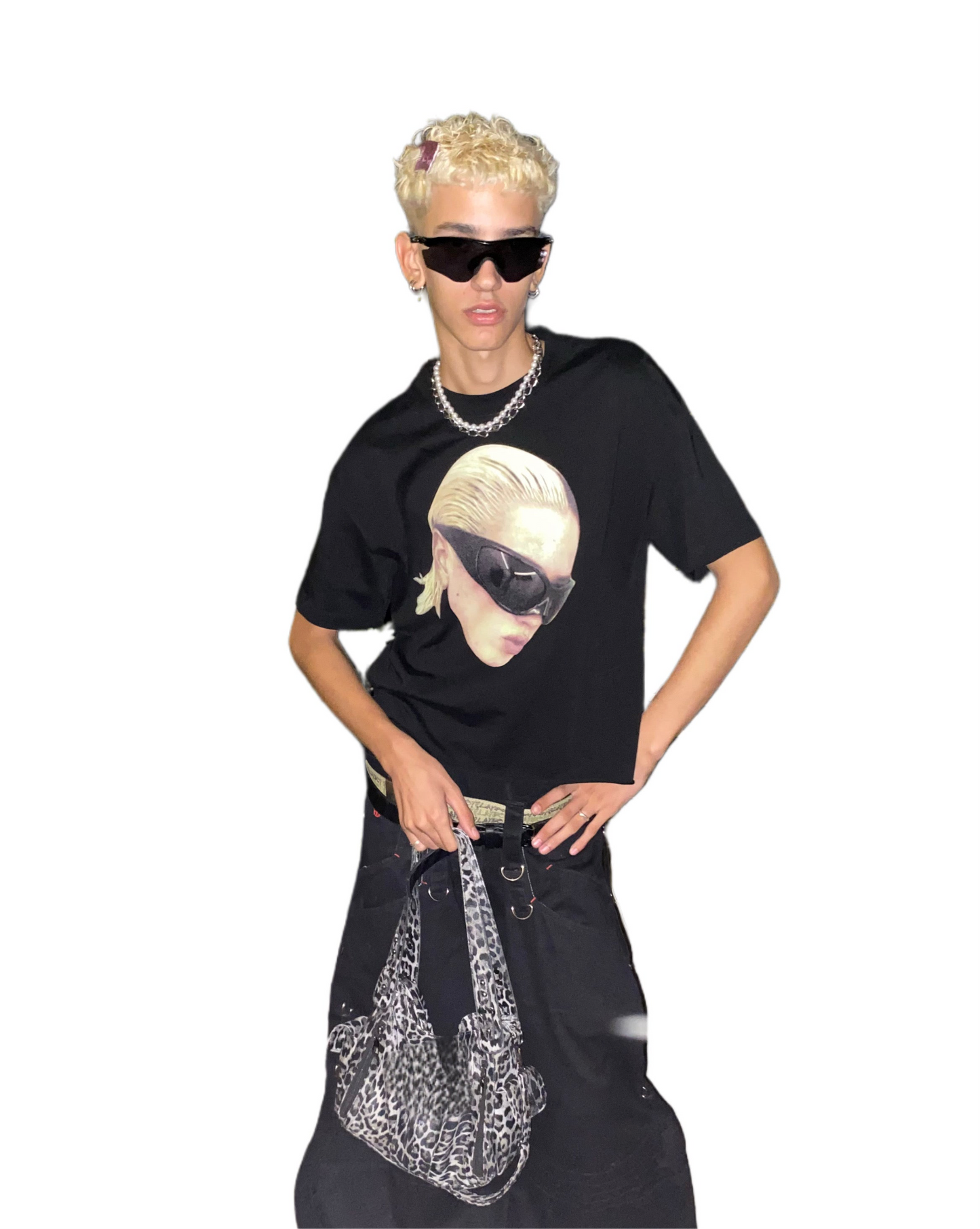 "Skincat johnson crop t shirt"