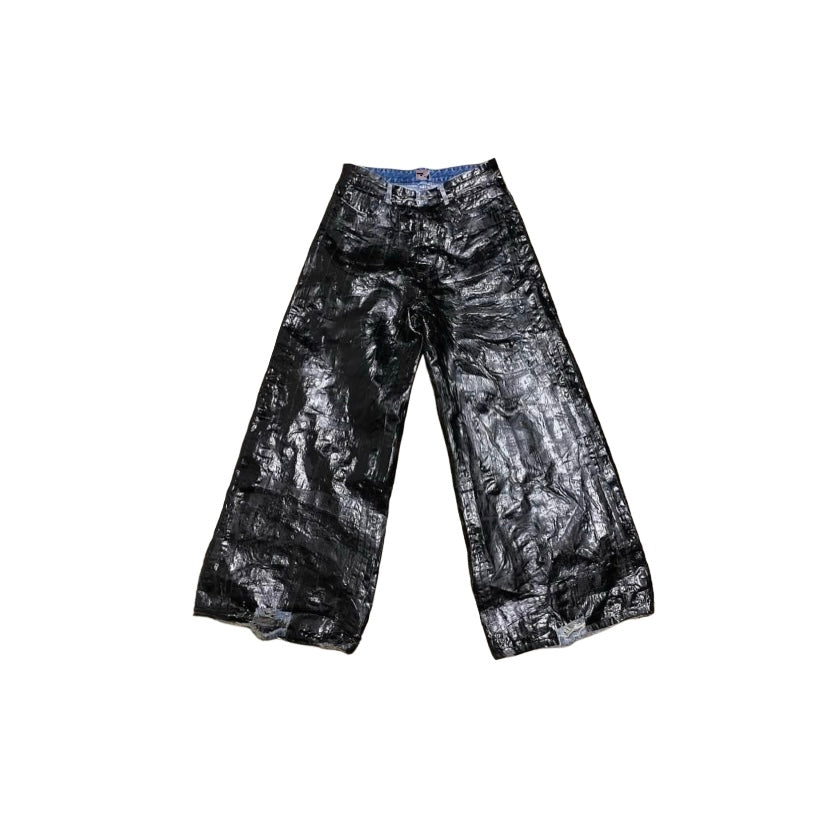 " Astro coat baggy denim "