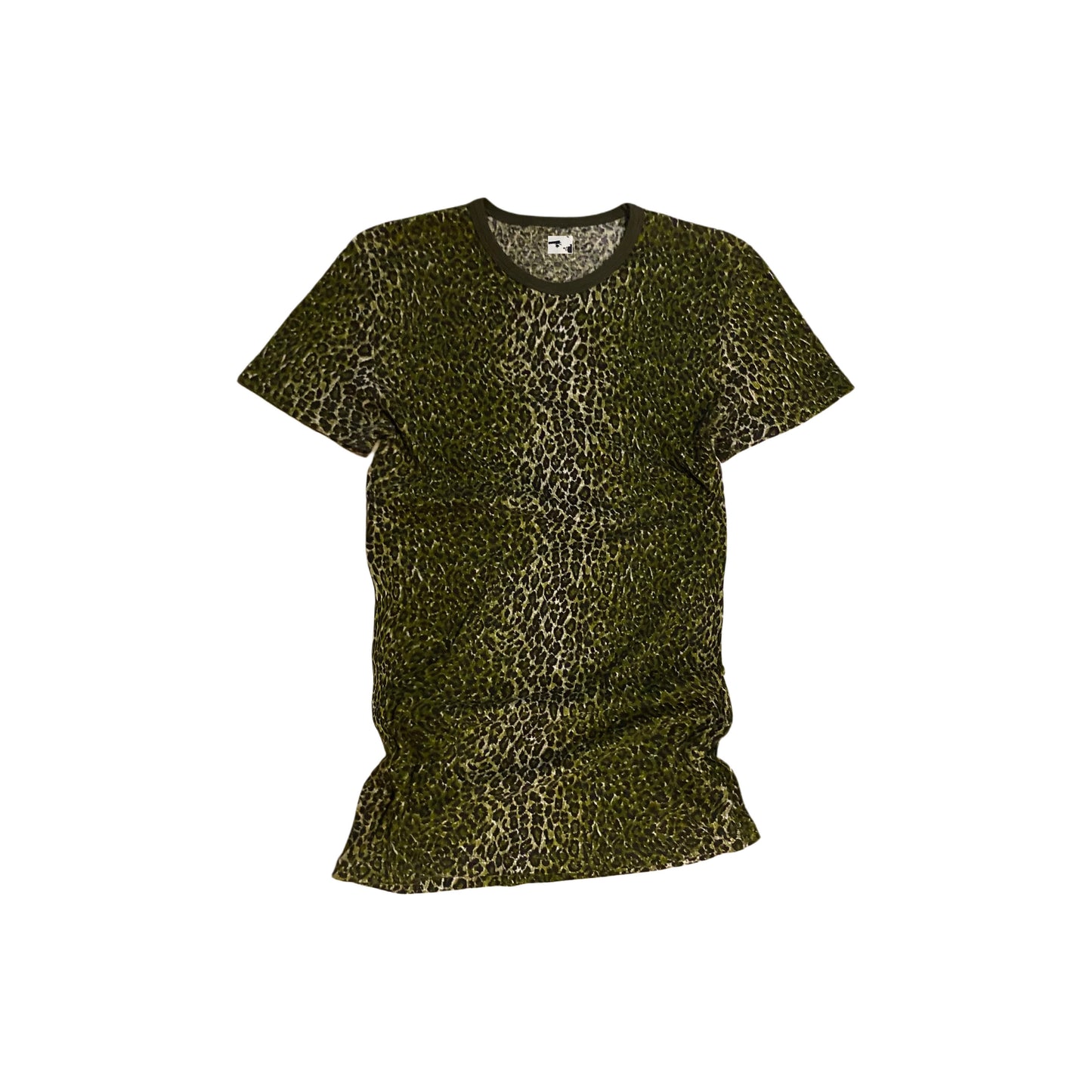 "Leopard rattler long slim tee"