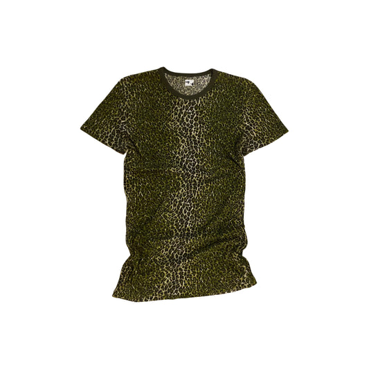 "Leopard rattler long slim tee"